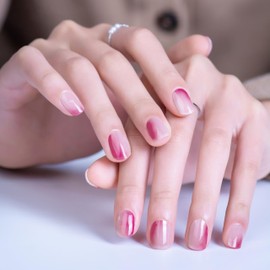 MISS MODA Gel Nail Seal, Nail Seal, Curing Type, For Hands, 2 Weeks Long, Latest Design, 3 Point Gel Nail Set, Just Stick On Nail Seal, 32 Tips Configuration (X019)