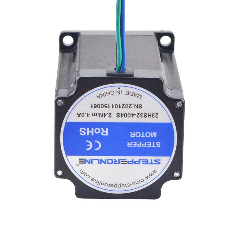 STEPPERONLINE Nema 23 Stepper Motor 2.4Nm(339.79oz.in) 4.0A 8mm Shaft 57x57x82mm