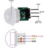 10pcs AM312 Mini PIR Motion Sensor Module Pyroelectric Human Infrared