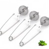 Stainless Steel Mesh Tea Ball Infuser with Handle, Fine Strainer