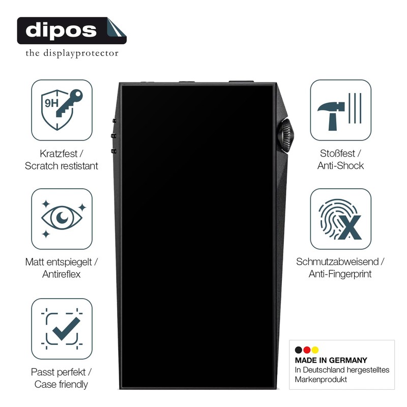 dipos I 2x Screen Protectors 9H Matte Compatible with Astell