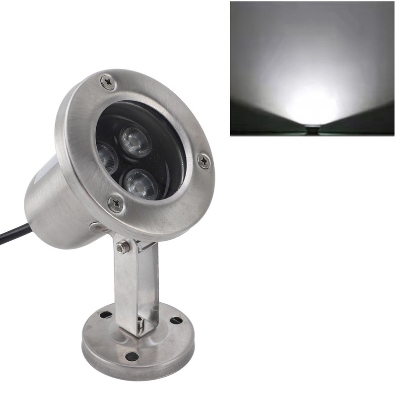 Pond Light 3W LED Stainless Steel IP68 Waterproof Energy Saving