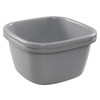Ggbin 18 Quart Plastic Wash Basin Tub, 2 Pack Square