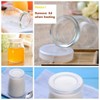 Dailydanny 6 Pcs Yogurt Pudding Jars Bottles With Plastic Lids