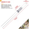 CMYK Barbecue Skewers, 6-Pack 13" Stainless Steel Grilling Skewers with