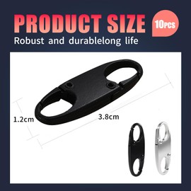 Travel Clasps, Pack of 4 Anti-Theft Backpack Zipper, Anti-Theft Closure for Luggage, Backpack, Handbag, Purse, Zip Slider, Versatile Use (Black)