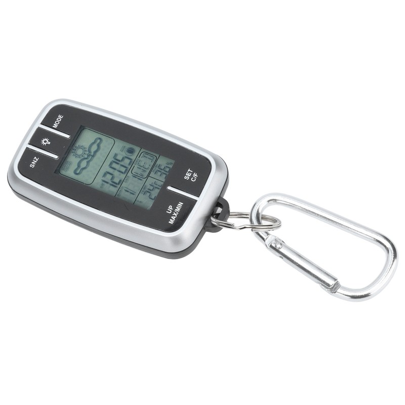 Mini Multifunction Compass Weather Station Mountaineering Watch Thermo Hygrometer Backlight