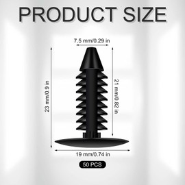 50pcs Honeycomb Pins, Honeycomb Laser Bed Clamps Fixing Needle Laser Engraver Accessories for 7.5mm Honeycomb Grid Replaces Honeycomb Laser Bed Accessories (Black)