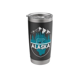 Alaska Bear | Nature Alaskan Mountains Stainless Steel Insulated Tumbler