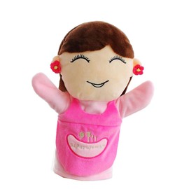 ZXUY Family Style Hand Puppets Soft Plush Puppets Family Members Hand Puppets Cute Toys for Kids Storytelling Imaginative Pretend Play Teaching (Mother)