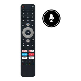 VINABTY L32H8CG Replace Voice Remote Control Fit for CHIQ Smart TV U43QM8G 43 Inch U43QM8E U43QM8V L40G7B L40H7G L32M8TG HDMI 2.1 USB2.0 Model PTV50GU-5024C /PTV55GMU-5024C / PTV65GQU-5124C