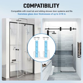 M6089 Shower Door Bottom Guide, Plastic Glass Shower Door Track Guide