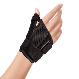 Thumb Brace, Carpal Tunnel Wrist Brace For Arthritis, Tendonitis– Mueller, Spica Splints Wrist Support,Tenosynovitis, CMC Joint,Stabilize Thumb, Left/Right Hand For Women, Men (Black, Free)