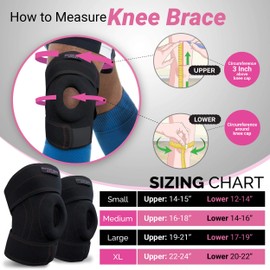 Flexible & Stabilizing Runners Knee Brace - Improve Range of Motion & Strain - Avoid Injuries & Support Arthritic Knees - Adjustable Knee Brace for Women, Men & Youth