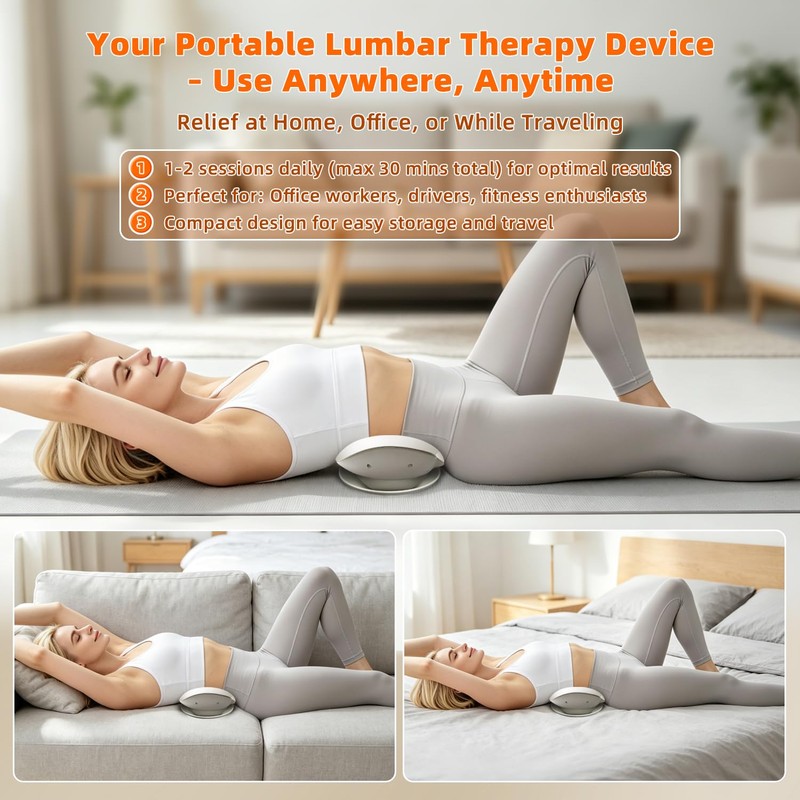 Zenopax Electric Lumbar Traction Device,5 In1 Smart Back Decompression