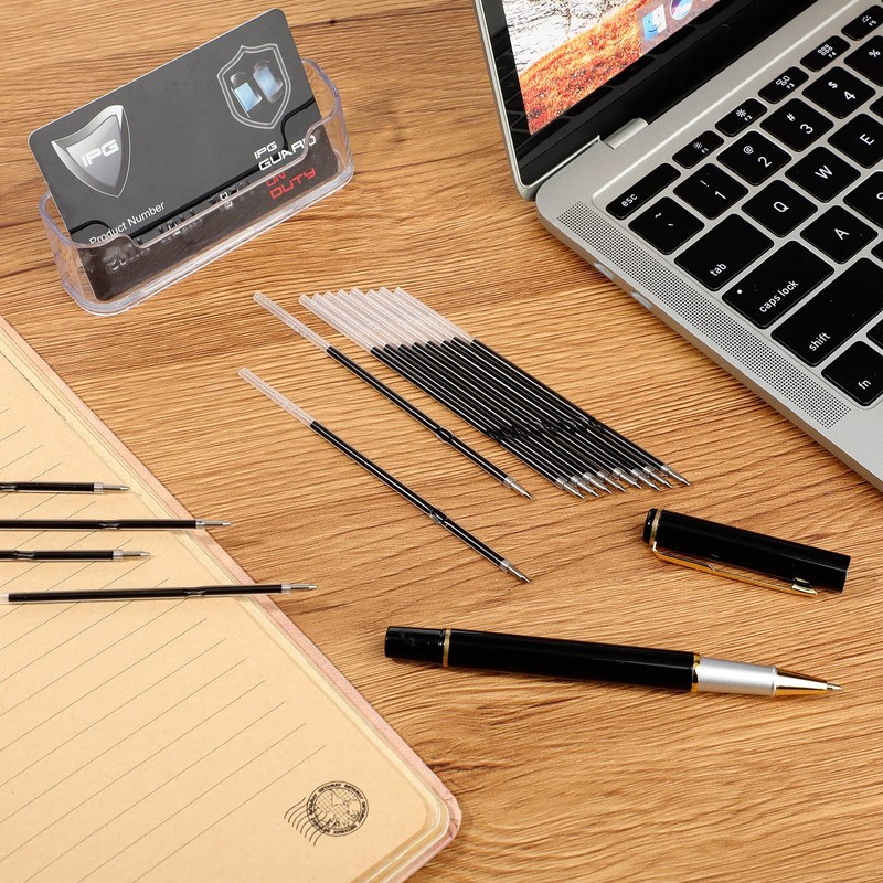 Outus 30 Pieces 0.7 mm Retractable Pen Refills Replacement Ballpoint