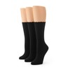 No nonsense Women's Scallop Pointelle Crew Sock, New Black -