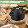 Suttmin 2 Sets Mini Dutch Oven Pot with Lid and