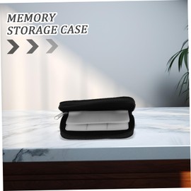 Mipcase 8sheets Memory Card Case Portable Slot Organizer for and Cards Anti- Lightweight and Water-Resistant Storage Black