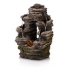 Alpine Corporation WIN1136 Indoor Tabletop Oval Cascading Rock Water Fountain,