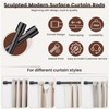 Modern Curtain Rods for Windows 32 to 48 inch,1 Inch