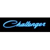 Dodge Challenger Script Logo Metal Sign: 6x18" & Free Shipping