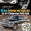 10Pc Super White 6000K Interior LED Light Bulb Kit Pack