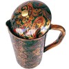 Rastogi Handicrafts Pure Copper Jug Screen Printed pitcher (1 Pitcher)
