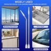 Professional Caulking Gun Nozzle Extensions, Stainless Steel, Straight and Curved