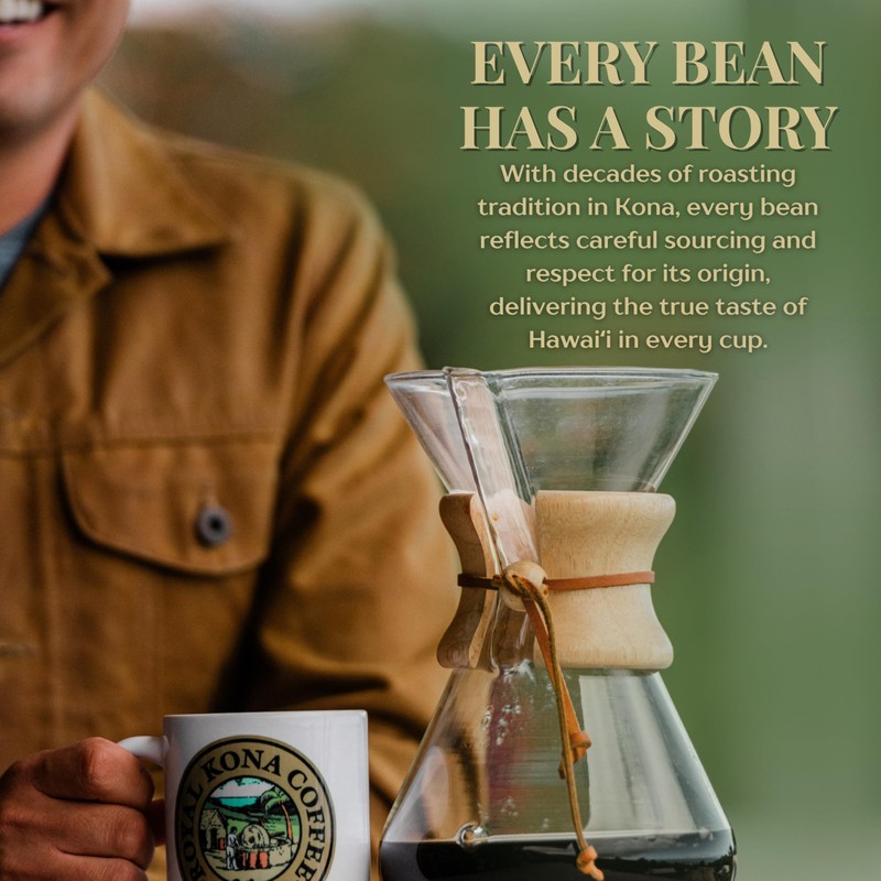ROYAL KONA COFFEE Whole Bean - 100% Hawaiian Kona Whole