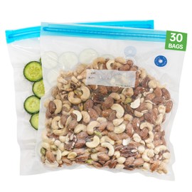 GERYON Vacuum Sealer Bags 30 Pack (10"x11"), Reusable BPA-Free Zipper Bags for Food, Compatible with GERYON & Most Vacuum Sealers, Ideal for Food Storage, Freezer, Microwave, Sous Vide Cooking