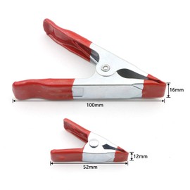 Rowiz 20 Pack Spring Clamps 2 Inch 4 Inch Mini Spring Clamps Set Spring Clips for Temporarily Securing Plastic Sheeting, Tarps, Covers, Fabric and Photography Backdrops