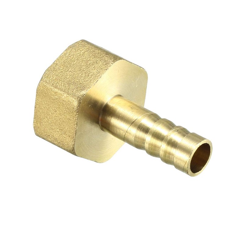 sourcing map Brass Nozzle Hose Connector Adapter 8 mm x
