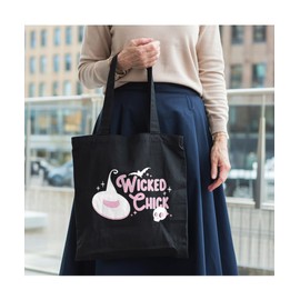 Hippowarehouse Wicked Chick Tote Shopping Gym Beach Bag 42cm x38cm, 10 litres