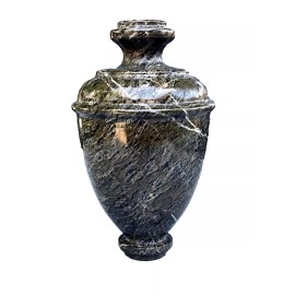 Unbranded NEW OLD STOCK 3" DIA" x 5"H DARK GREEN URN Onyx Marble Lamp BREAK COLUMN PART