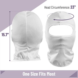 UNCO- Balaclava Face Mask, White Ski Mask for Men & Women, Full Face Mask
