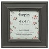 Hampton Frames PALOMA Distressed Square Picture Photo Frame Grey 4x4