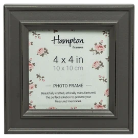 Hampton Frames PALOMA Distressed Square Picture Photo Frame Grey 4x4 (10x10cm) PAL301944G