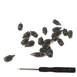 Cross recessed Set Screws, Pointed Head Leather replacment Accessories for Belt Buckle Wallet Handbag Purse Toys Includes Screwdriver -30 Pieces