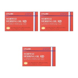 From Bio Hering Oil Norway Haring Oil 100 Hyering Oil 30 Capsules 3 pcs DJ / 프롬바이오 헤링오일 노르웨이 해링오일100 혜링오일 30캡슐 3개 DJ