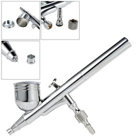 GotHobby 0.3mm Gravity Feed Dual-Action Airbrush Paint Spray Gun Kit Set