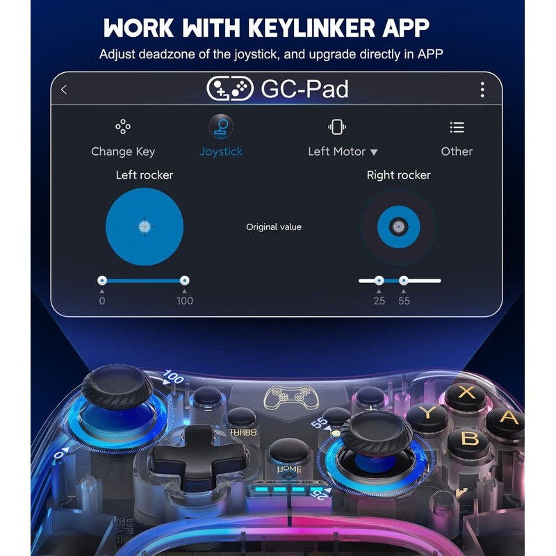 Gammeefy Switch Controller Compatible with Switch/Lite/OL