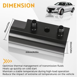 RYLNOK Trans Cooler Thermal Bypass Valve Compatible with chevy silverado suburban tahoe Compatible with cadillac CT6 escalade Compatible with GMC sierra yukon Replaces 86774933 85585333