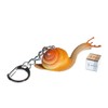 Miniblings Pendant Keychain Keyring Brown Snail Orange