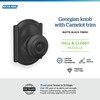 Schlage F10 GEO 622 CAM Camelot Collection Georgian Passage Knob,
