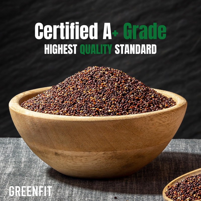 Greenfit Royal Organic Black Quinoa | Non-GMO, Gluten-Free, Vegan, and