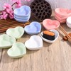Pink Love Heart Shaped Ceramic Sauce Dish Set of 6,