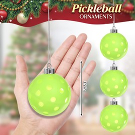 Pickleball Christmas Ornament Pickleball Ornaments for 2024 Christmas Tree Decoration, Gifts for Pickleball Lovers, Pickleball Christmas Decor, White Elephant Gifts (Hanging Pickleball)