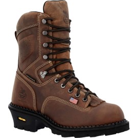 Georgia Boot USA Logger Composite Toe Waterproof Work Boot Size 11(W)