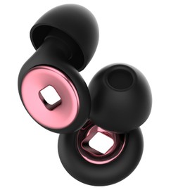 4 Paar Ohrenschützer in 4 Größen,Silikon Ohrstöpsel zum Schlafen, Ohrstöpsel für Geräuschunterdrückung,Wiederverwendbare,ohrstöpsel für Schlaf,Konzentration,Reisen und Konzert, XS/S/M/L(Roségold)